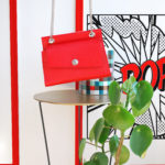 Sac Robbie Ultra Rouge, en Cuir, avec Anses coulissantes en Aluminium